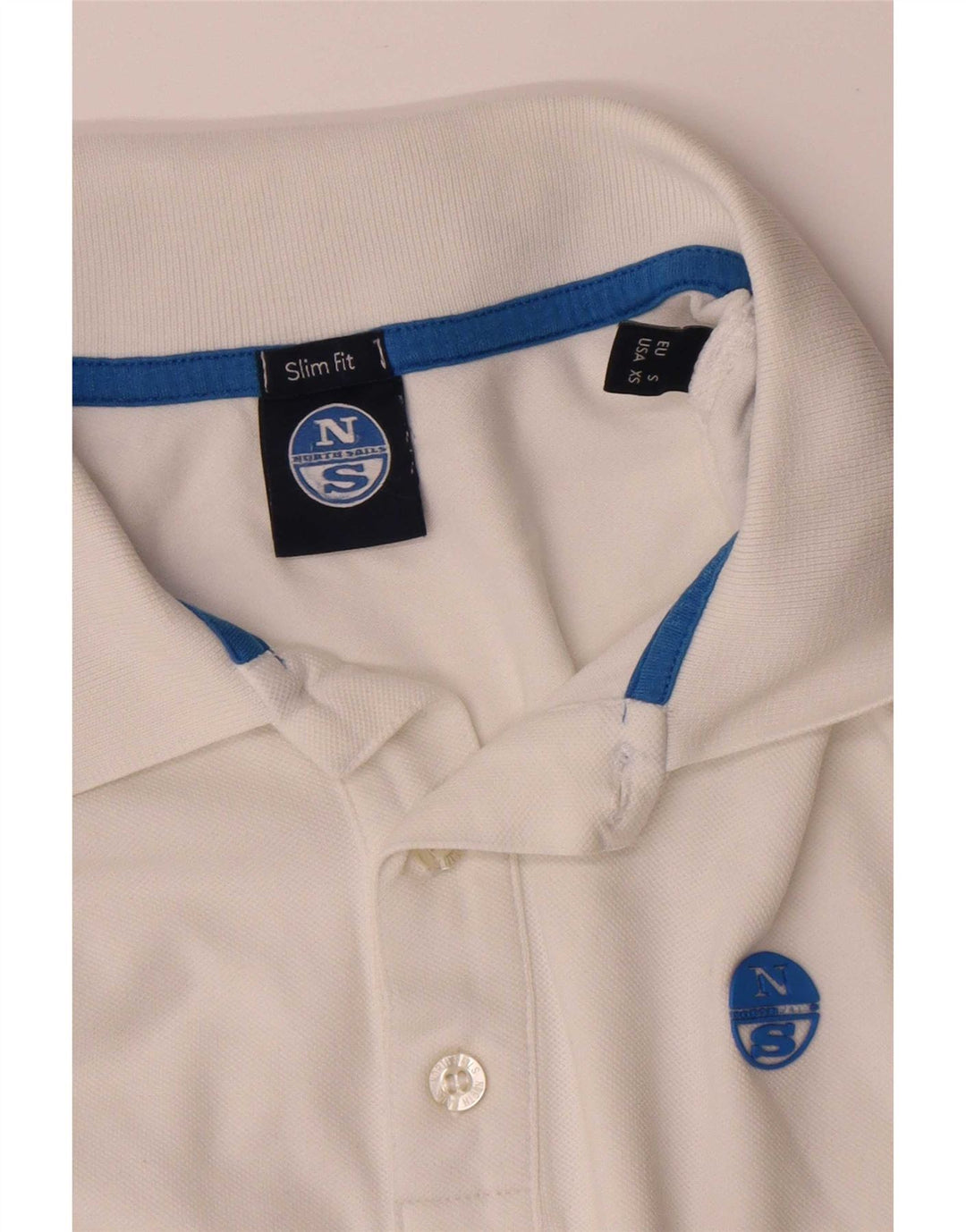 Polo slim fit da uomo North Sails piccola in cotone bianco