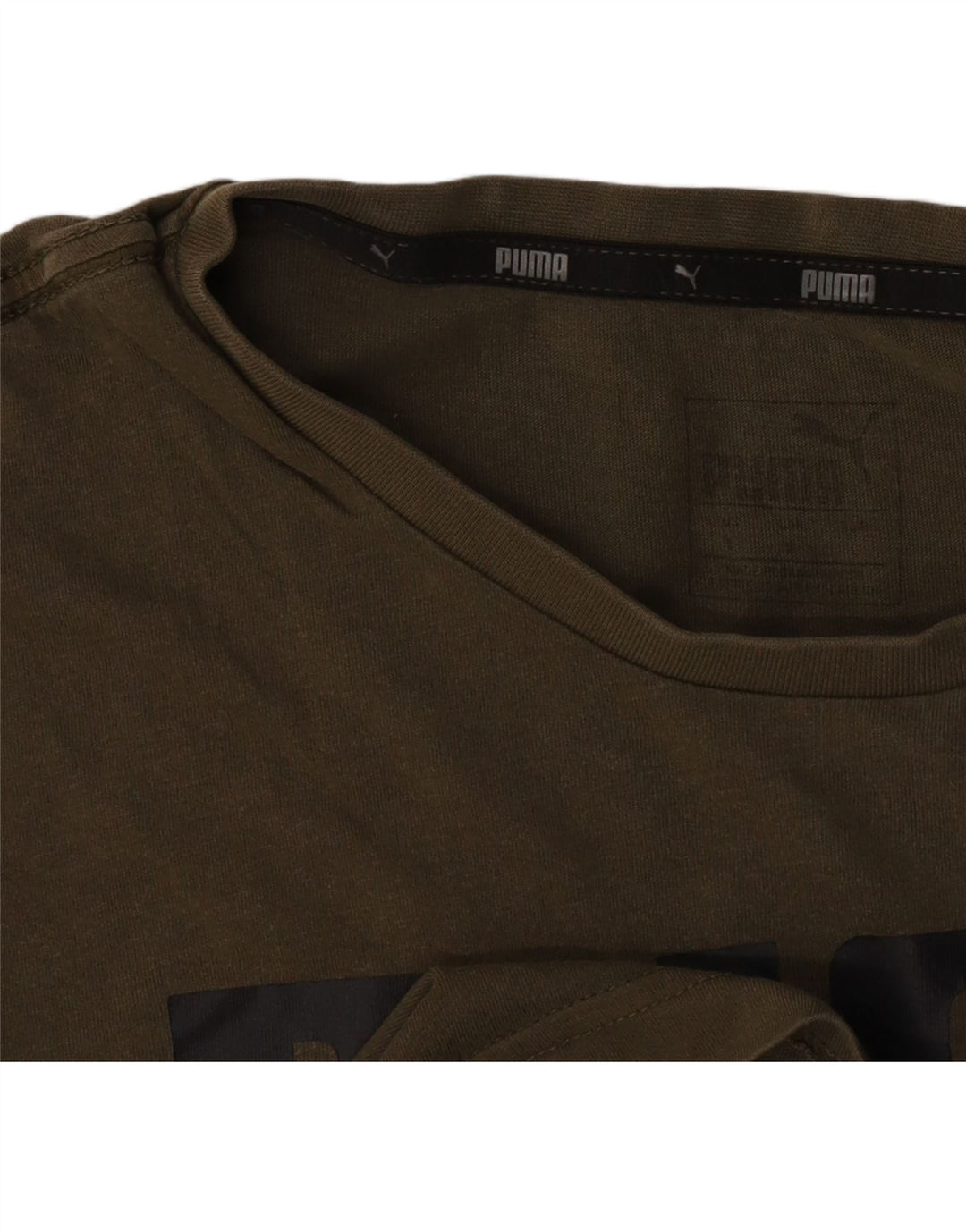 T-shirt grafica da uomo Puma Top Large color kaki
