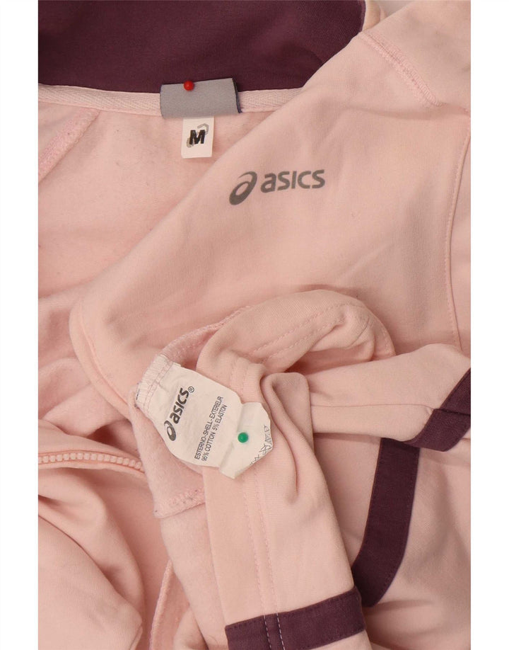 Giacca da tuta da donna Asics UK 12 Cotone color block rosa medio