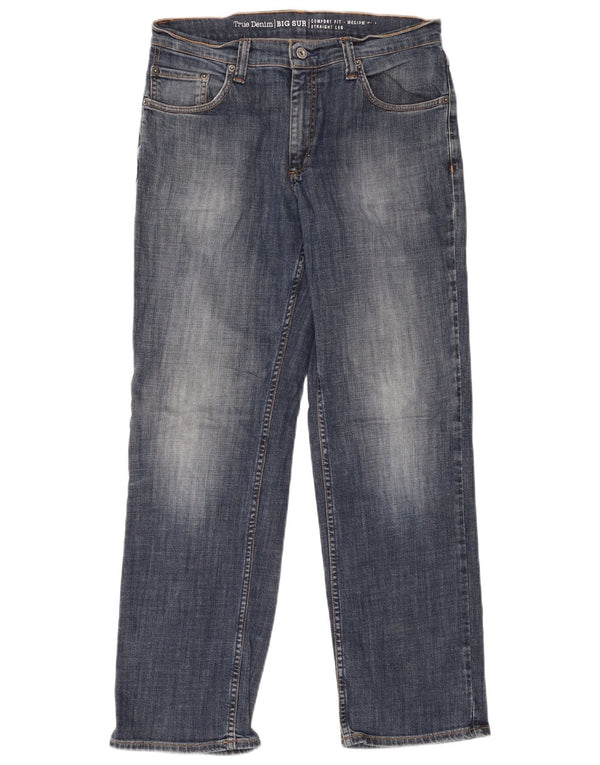 Jeans dritti da uomo Mustang vestibilità comoda W34 L32 cotone blu