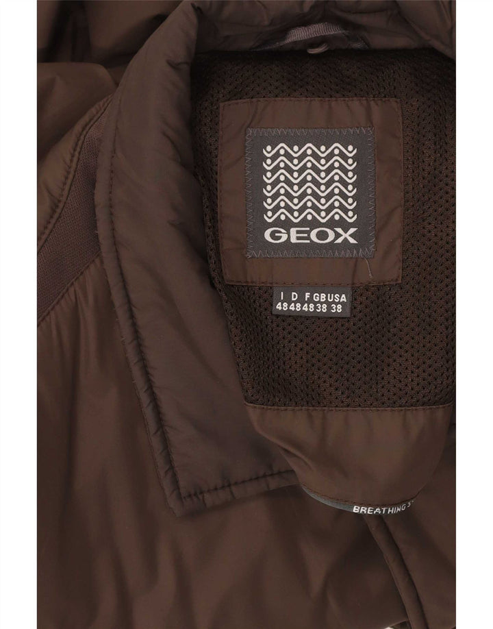 Geox Giacca imbottita vestibilità regolare da uomo UK 38 Marrone medio