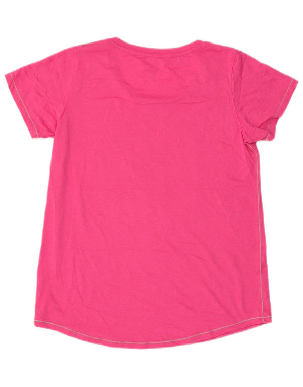 T-shirt grafica da donna Champion Top UK 14 Large Pink Poliestere