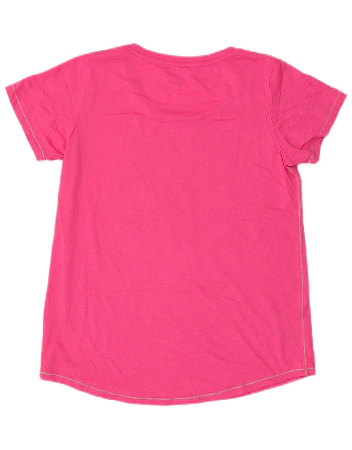 T-shirt grafica da donna Champion Top UK 14 Large Pink Poliestere