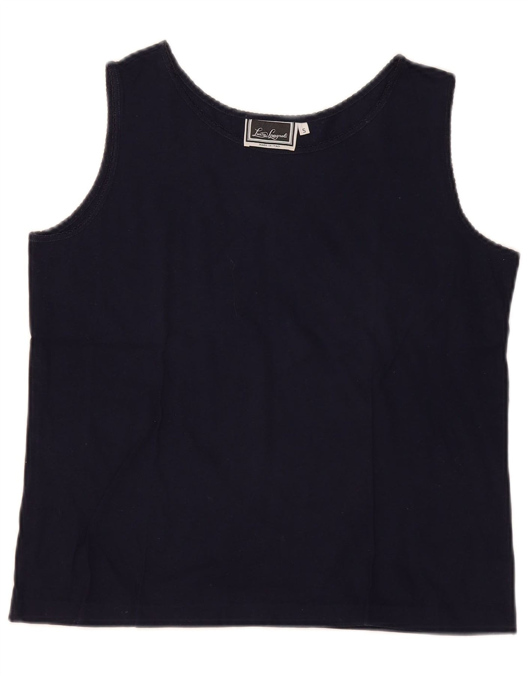 Canotta da donna Luisa Spagnoli UK 10 piccola blu navy