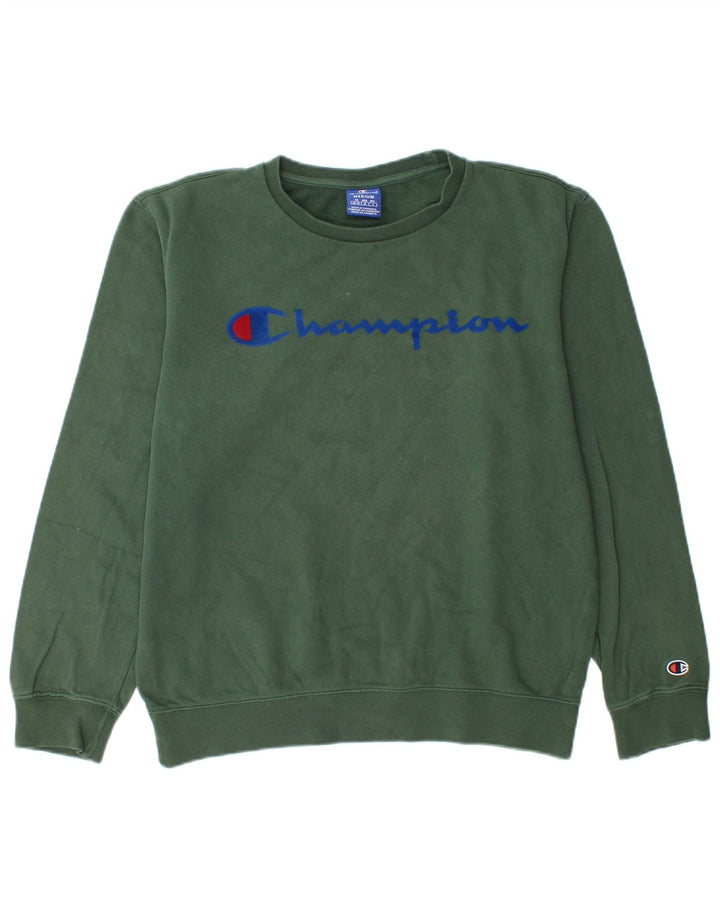 CHAMPION Felpa con grafica da uomo Maglione verde medio