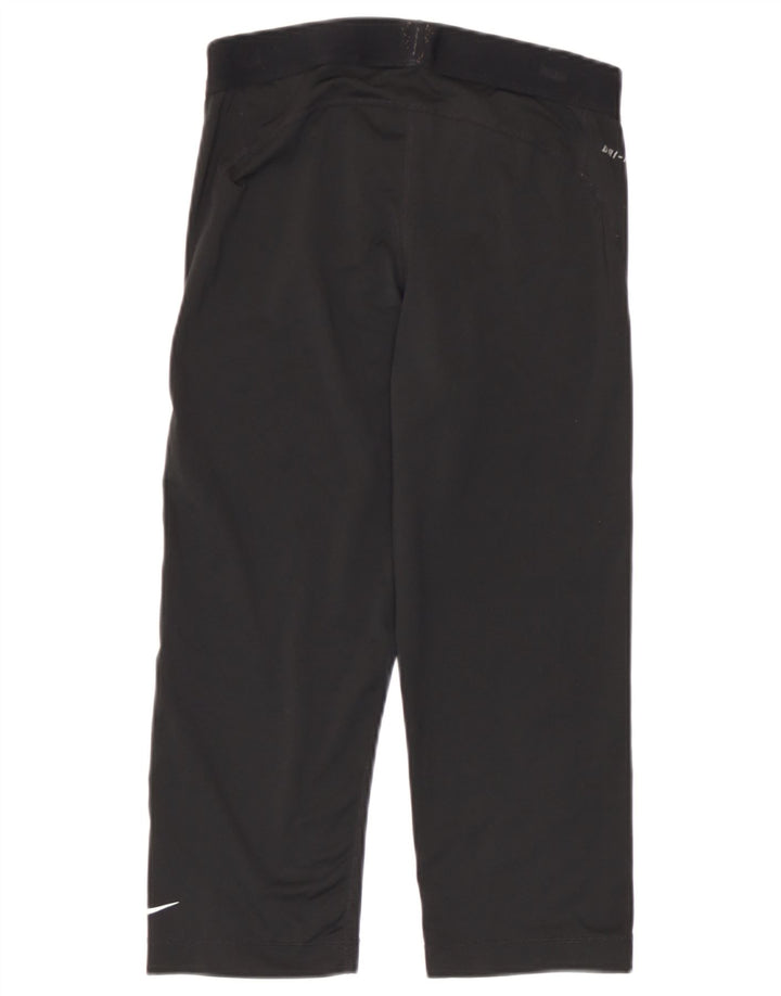 Leggings Nike Dri Fit Graphic Capri da donna UK 12 medio nero poliestere