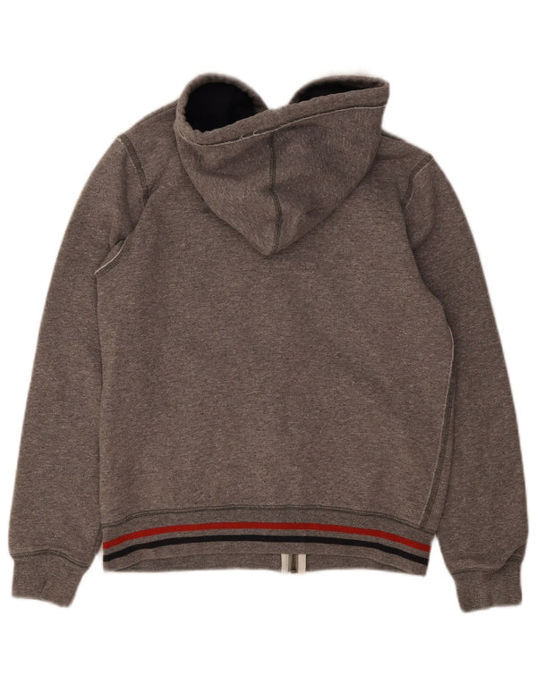 Maglione con cappuccio e zip grafica per ragazzi Levi's 13-14 anni in cotone grigio