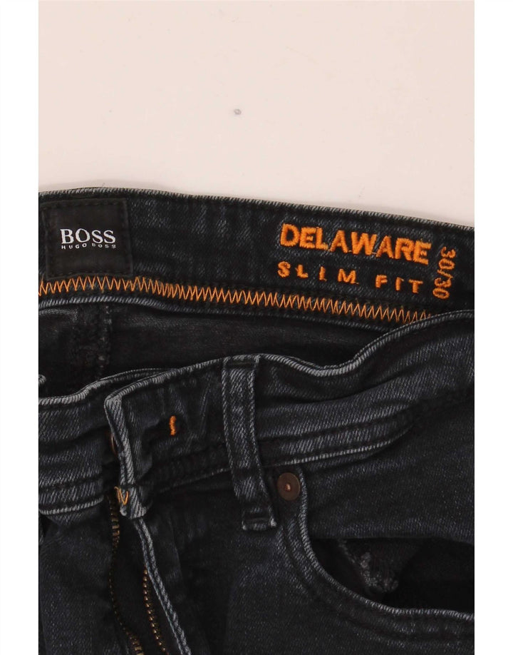 Jeans slim da uomo Hugo Boss Delaware W30 L30 neri