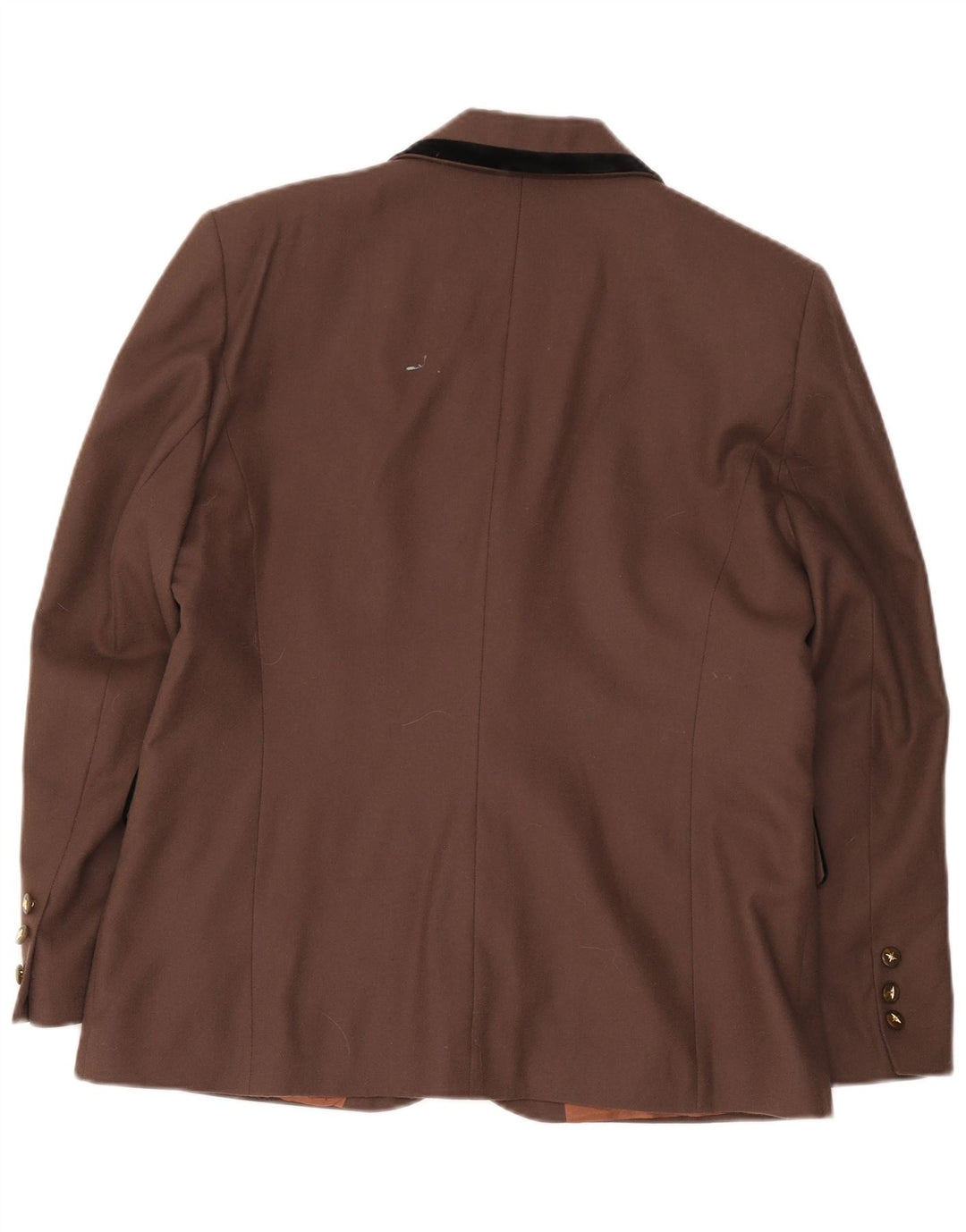 Giacca blazer da donna a 2 bottoni Dorene UK 18 XL marrone lana vergine