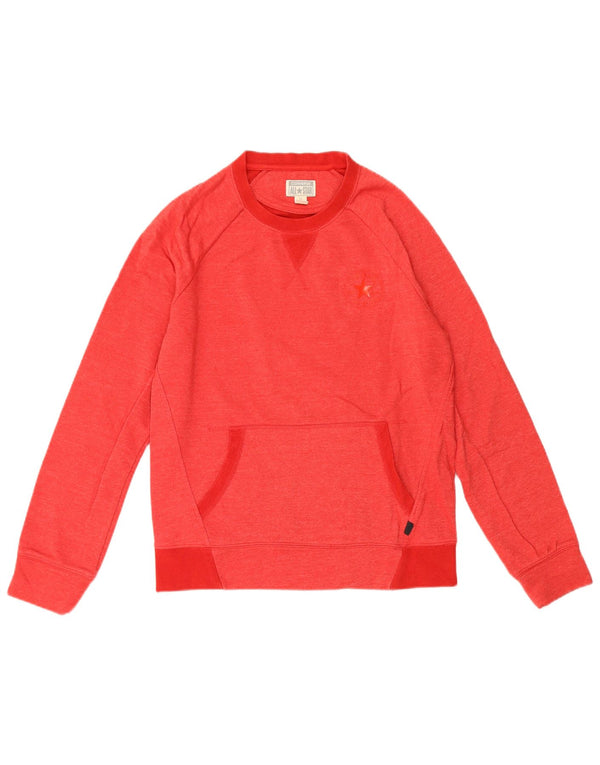Converse Felpa Uomo Maglione Piccolo Rosso Cotone