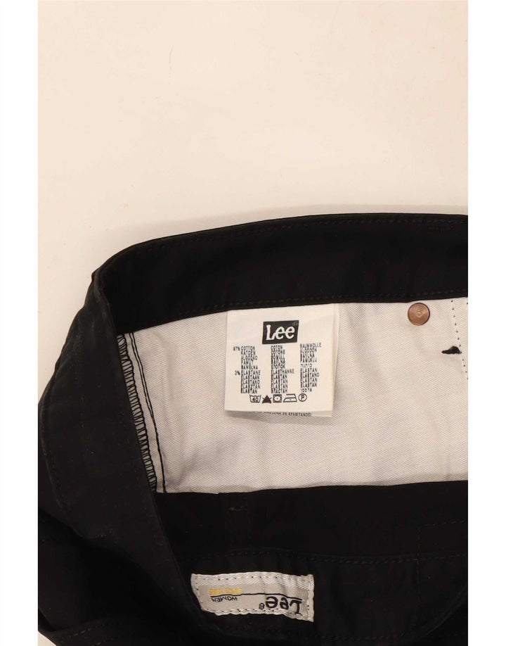 Pantaloni casual Lee Cameron Bootcut da donna W32 L33 cotone nero