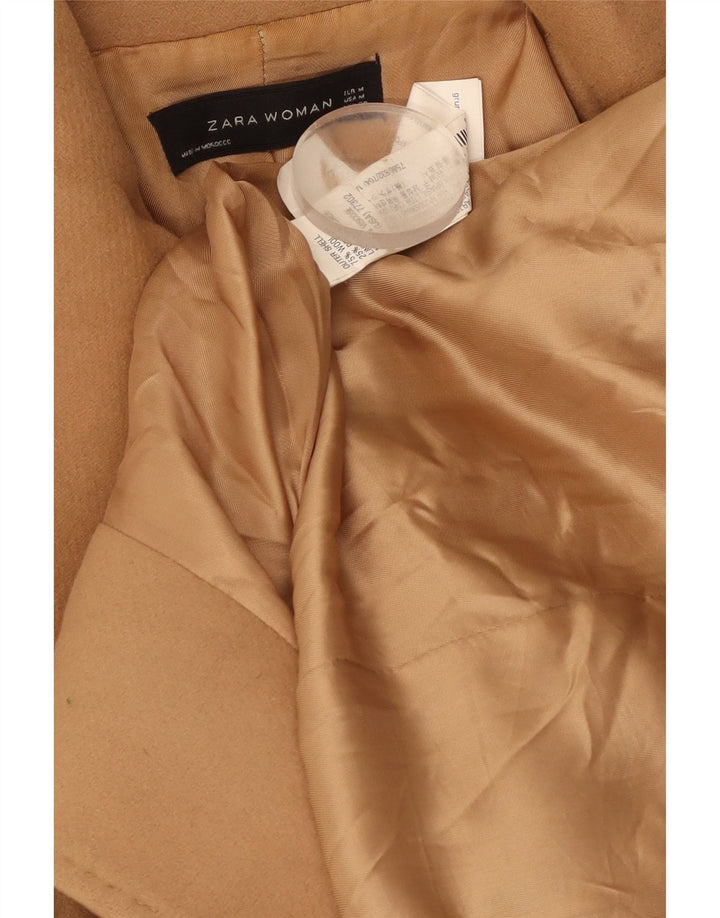 Cappotto doppiopetto da donna Zara UK 12 Lana marrone medio