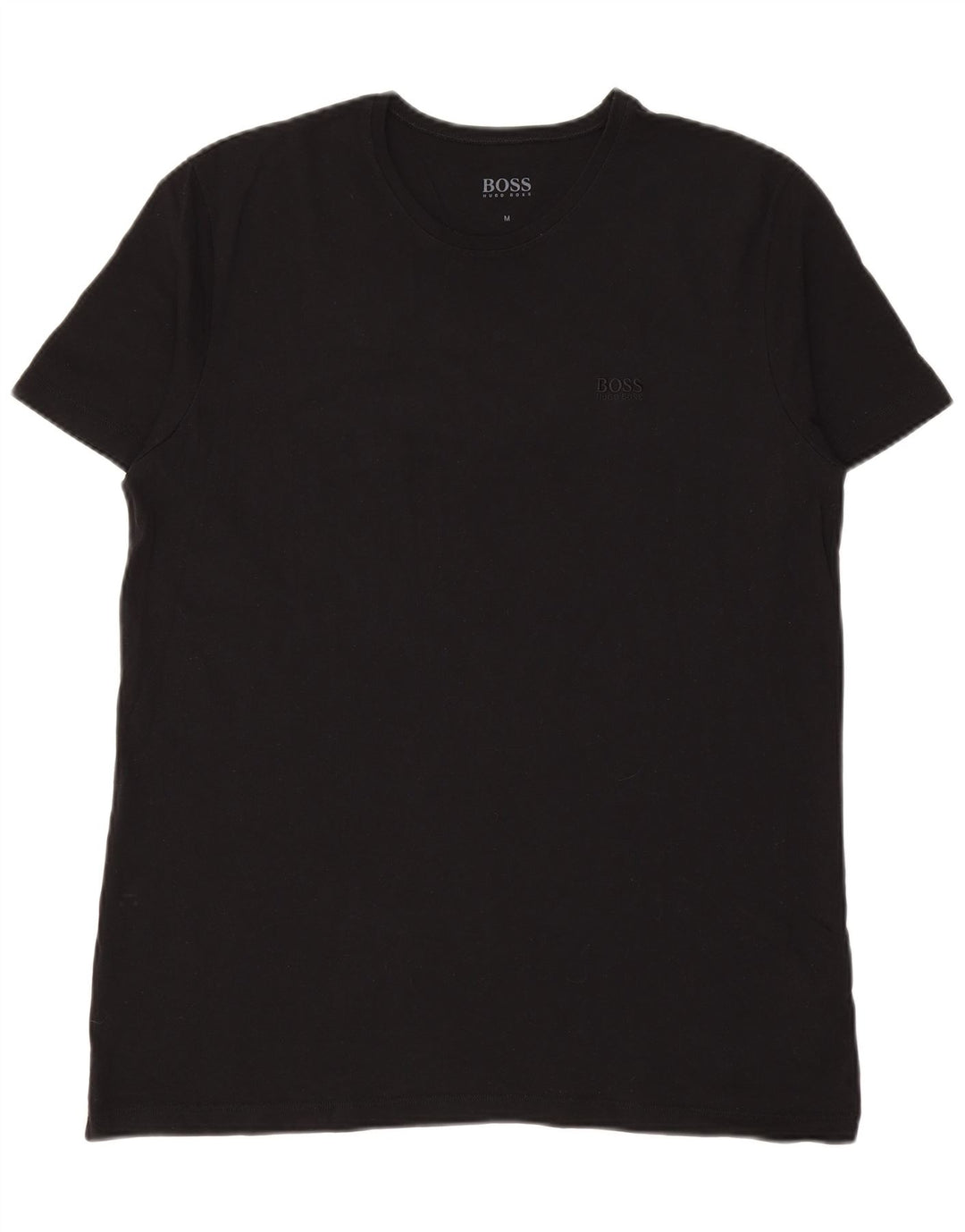 T-shirt da uomo HUGO BOSS Top in cotone nero medio