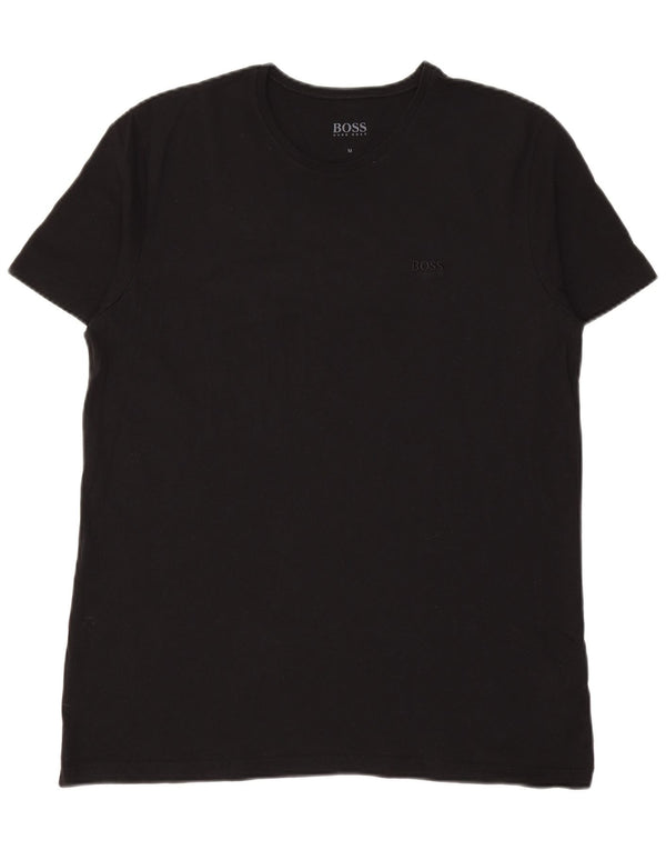 T-shirt da uomo HUGO BOSS Top in cotone nero medio