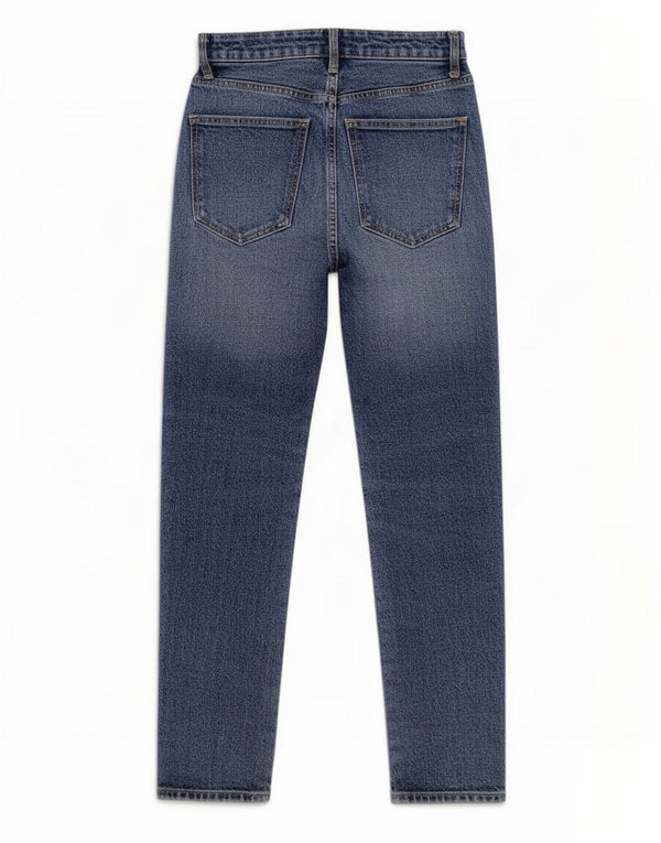 Jeans Zara da donna a vita alta EU 34 2XS W24 L26 cotone blu