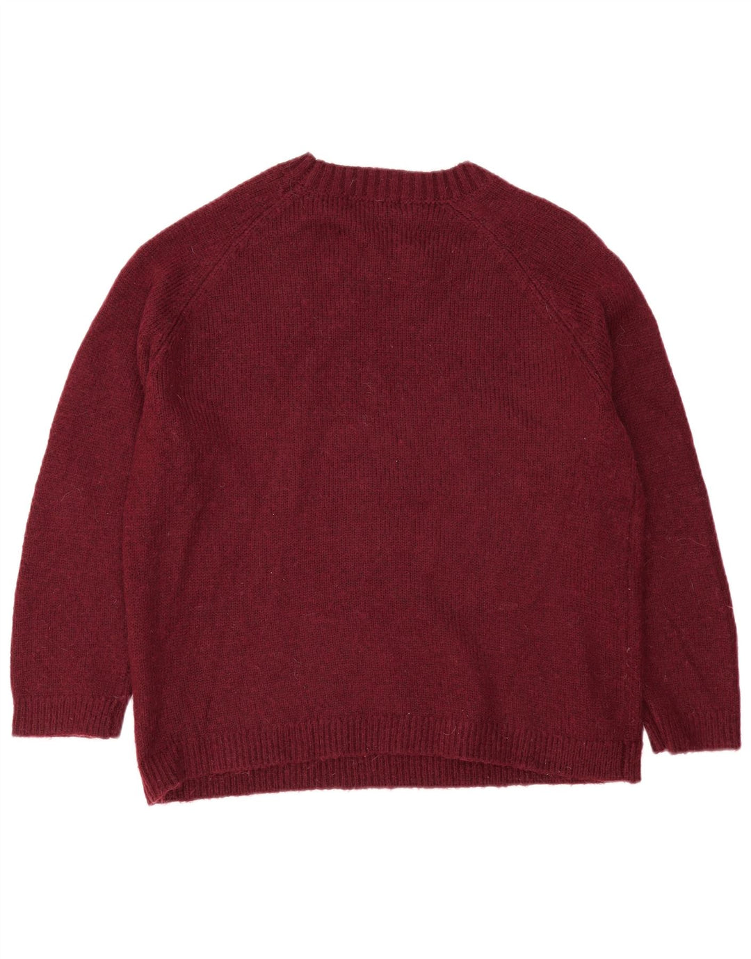 Maglione maglione girocollo da uomo Marks & Spencer grande acrilico bordeaux