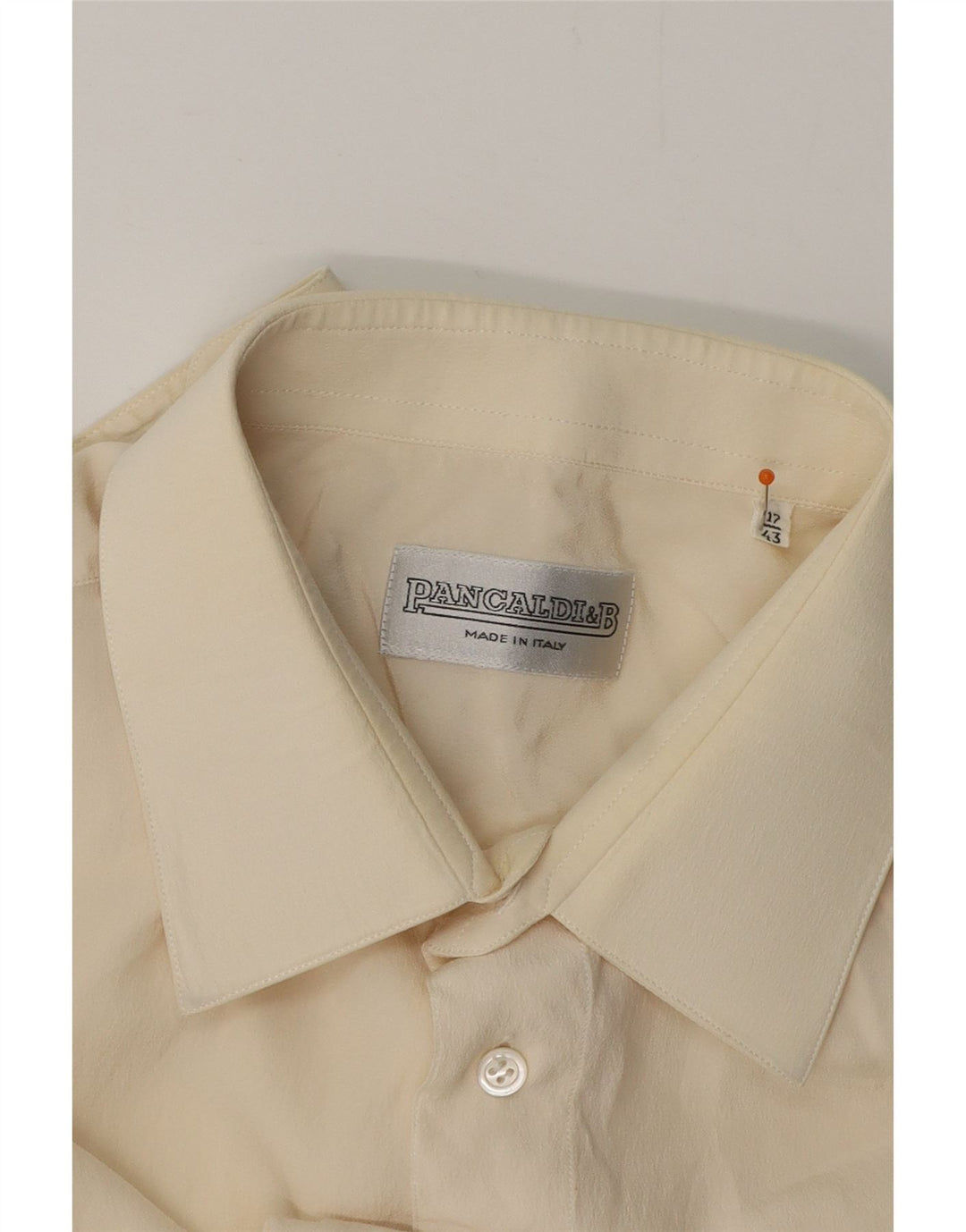 Camicia da uomo PANCALDI & B taglia 43 17 XL bianco sporco