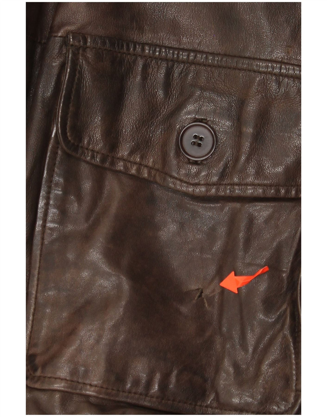 Giacca in pelle da uomo Minoronzoni 1953 UK 42 XL Pelle marrone