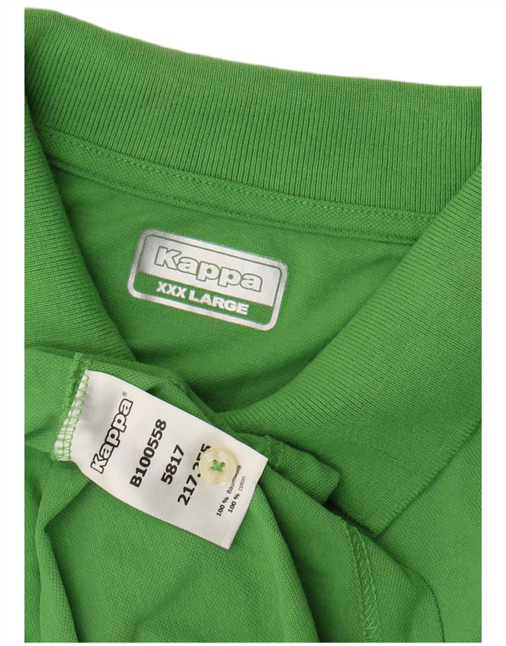 Polo Kappa Uomo 3XL Cotone Verde