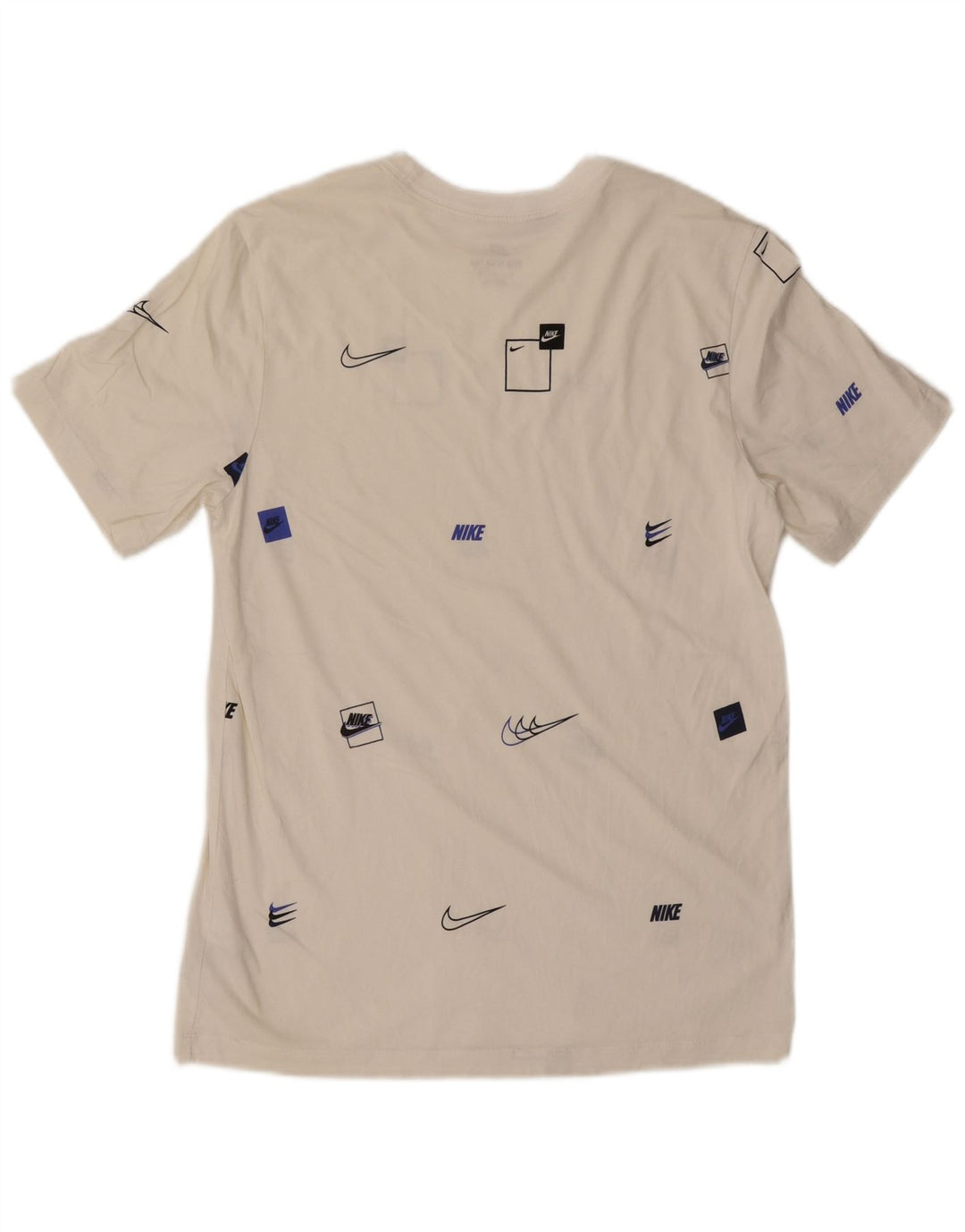 T-shirt grafica da uomo Nike Top in cotone bianco medio