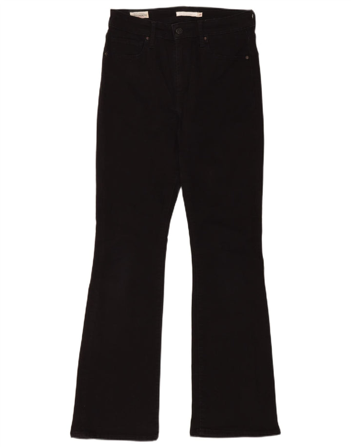 Jeans bootcut da donna LEVI'S a vita alta W29 L30 cotone nero