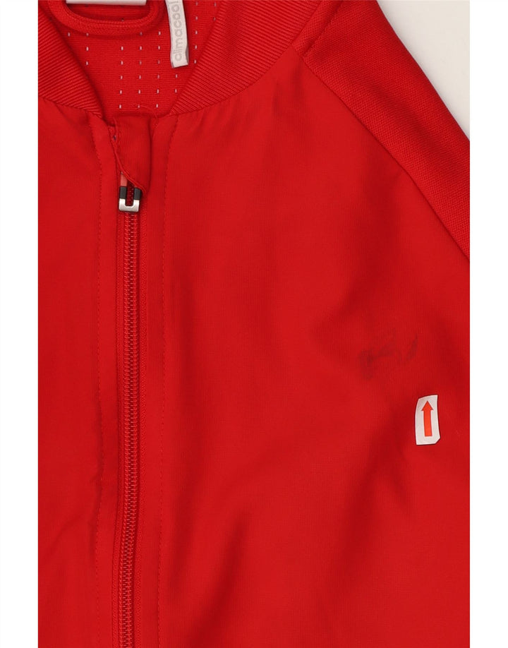 Giacca da ginnastica Adidas Climacool da uomo piccola in poliestere rosso