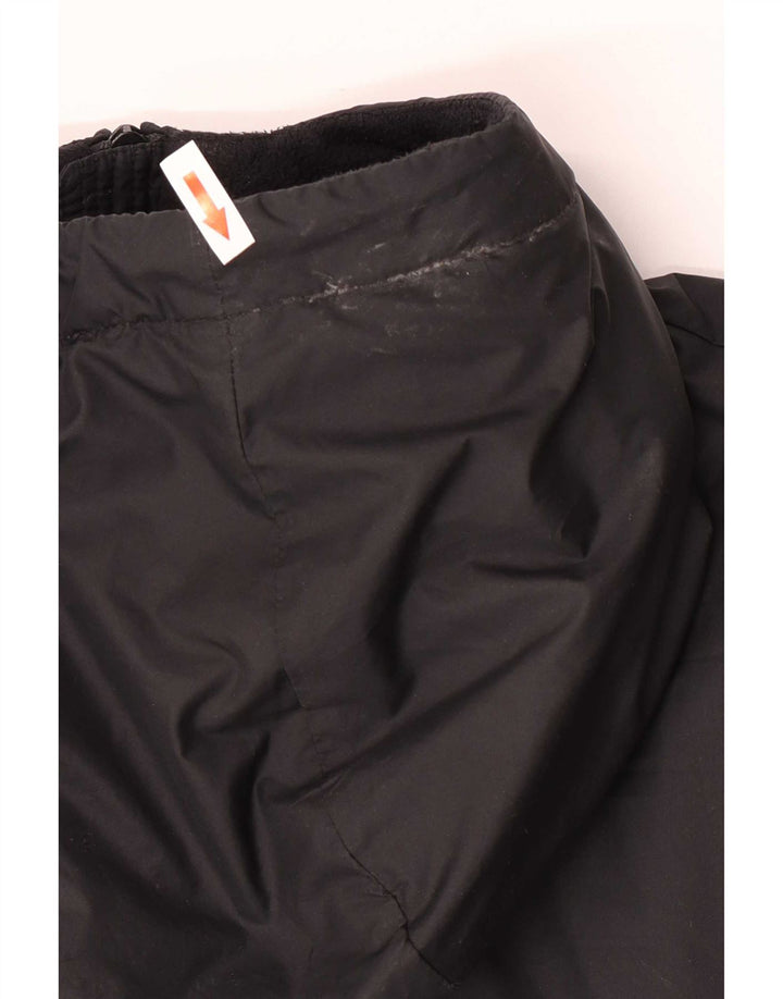 Giacca a vento con cappuccio Nike da uomo UK 40 Large Nero Colourblock Poliestere
