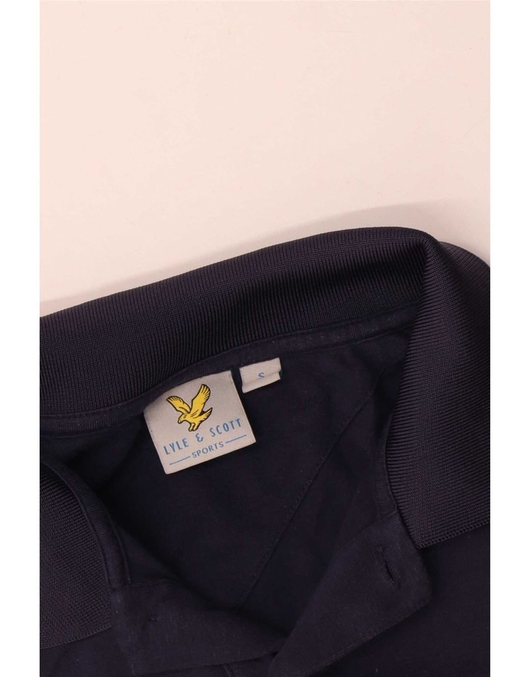 Polo da uomo Lyle & Scott piccola in cotone blu navy
