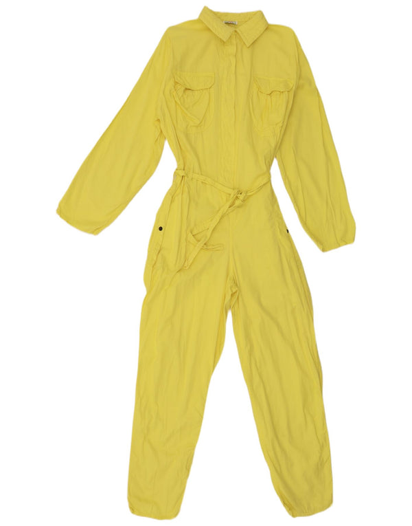 Tuta a maniche lunghe da donna Benetton UK 14 Large W32 L28 Gialla