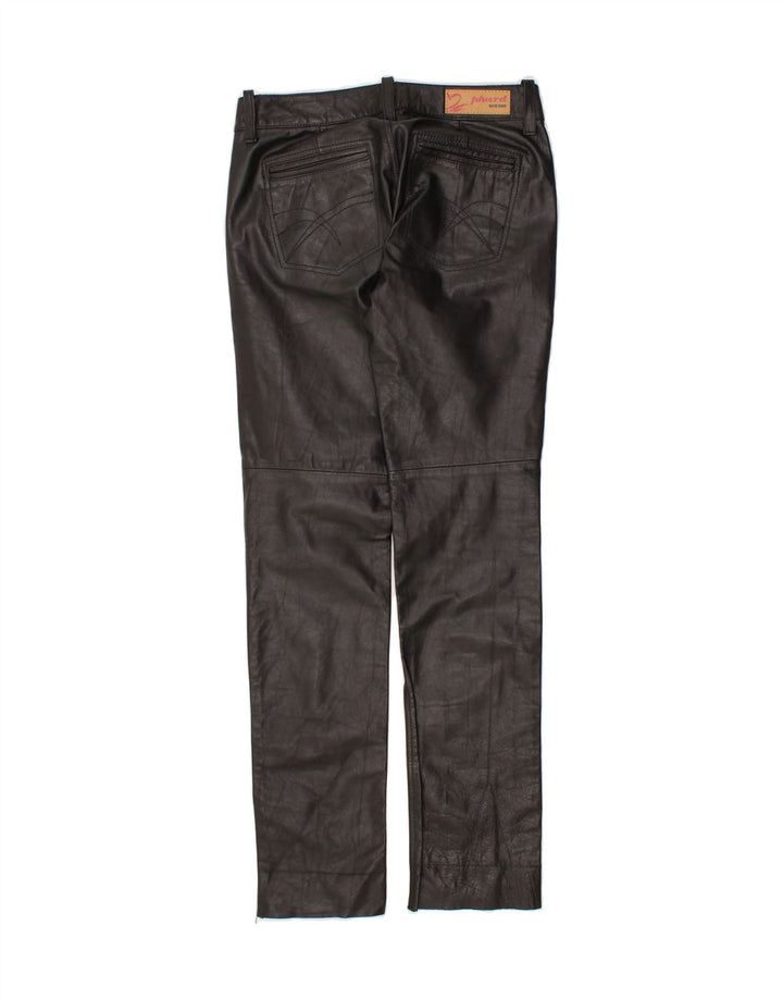 PHARD Womens Leather Slim Trousers W27 L32 Black Leather Vintage Phard and Second-Hand Phard from Messina Hembry 