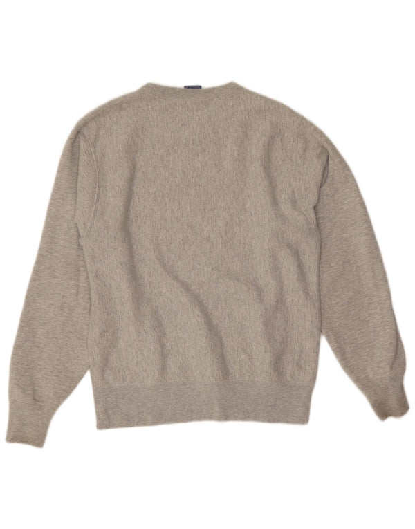 Felpa da uomo Champion Maglione piccolo cotone chiazzato grigio