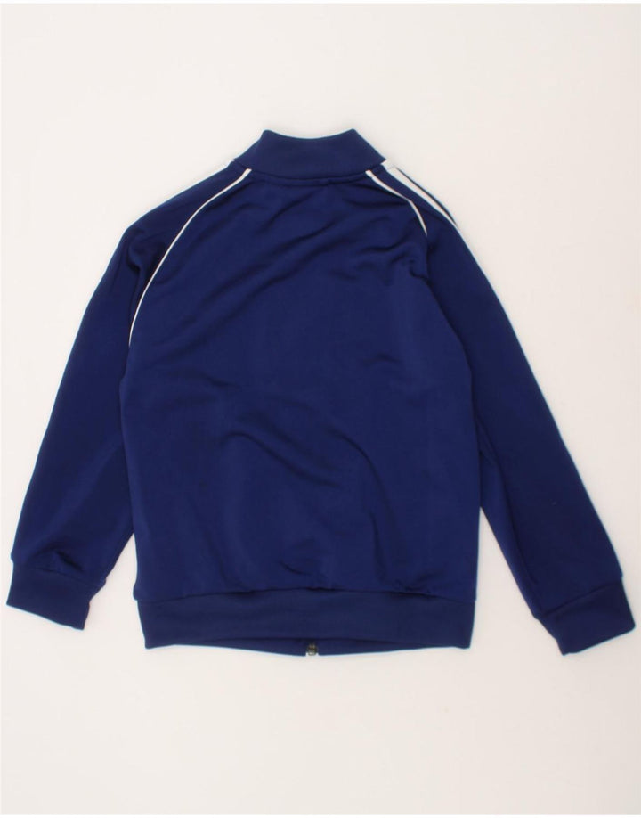 ADIDAS Boys Tracksuit Top Jacket 6-7 Years Navy Blue Polyester Vintage Adidas and Second-Hand Adidas from Messina Hembry 