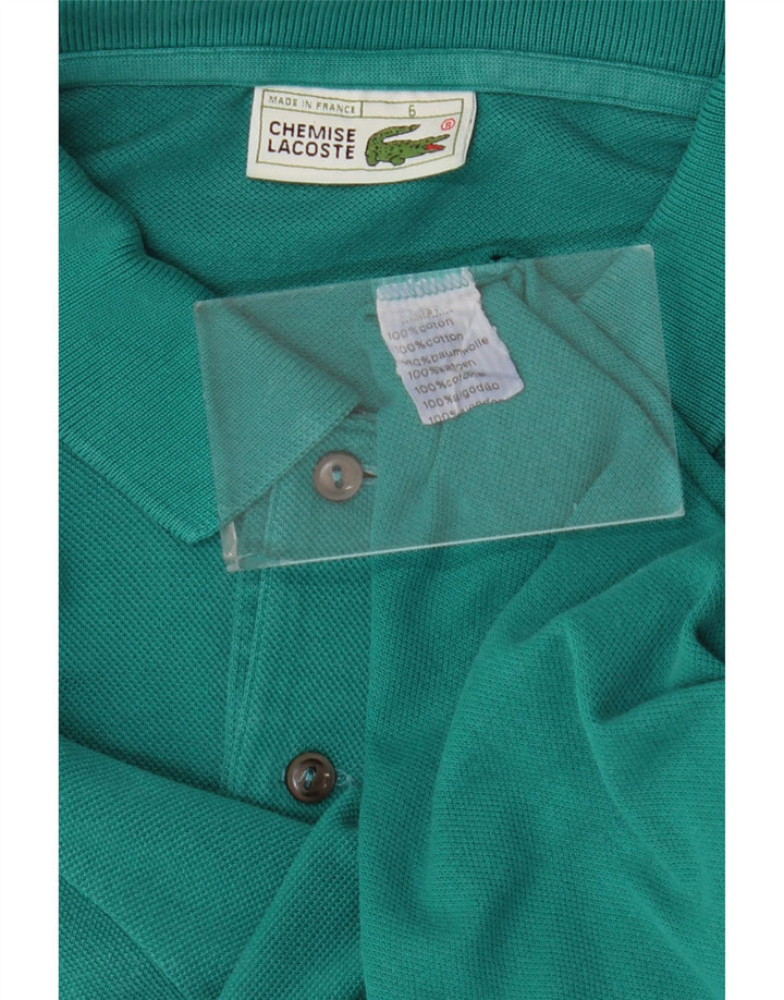 Polo da uomo Lacoste taglia 6 XL in cotone verde