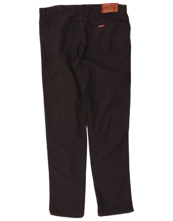 Carrera Pantaloni casual da uomo 700 vestibilità regolare W38 L35 Cotone nero