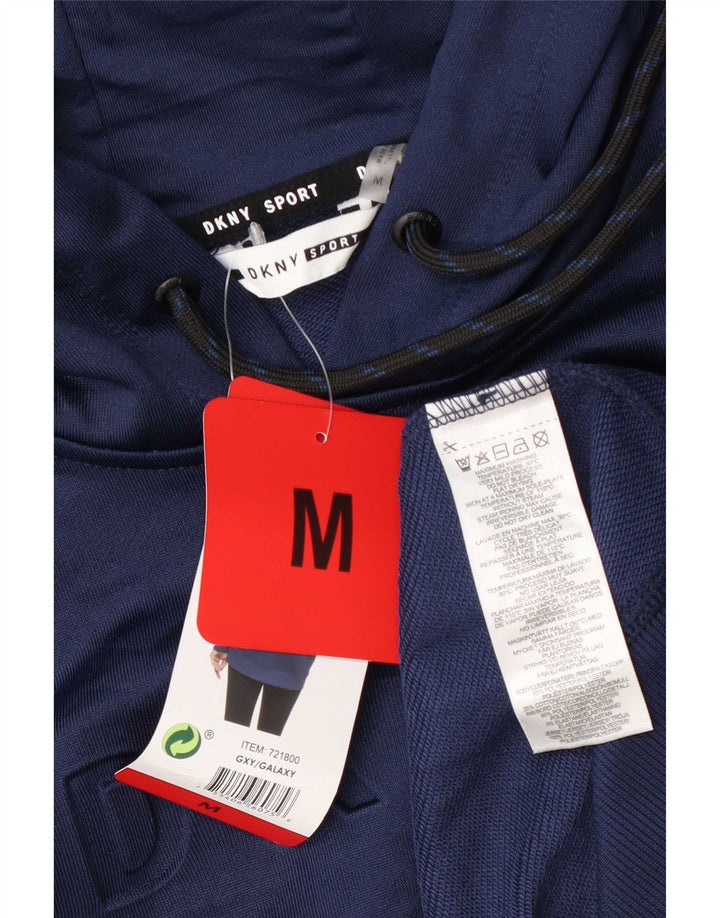 Maglione con cappuccio grafico da uomo Dkny poliestere medio blu navy