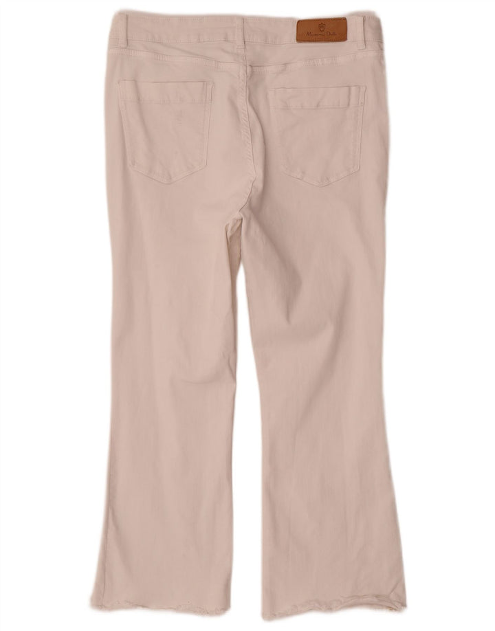 Jeans corti a vita alta da donna Massimo Dutti EU 40 medio W30 L25 bianco