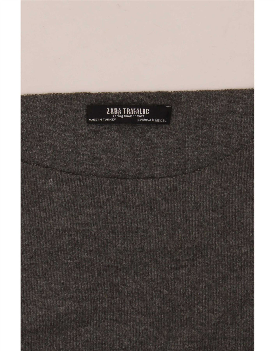 Top oversize da donna Zara a maniche lunghe UK 14 Grigio medio