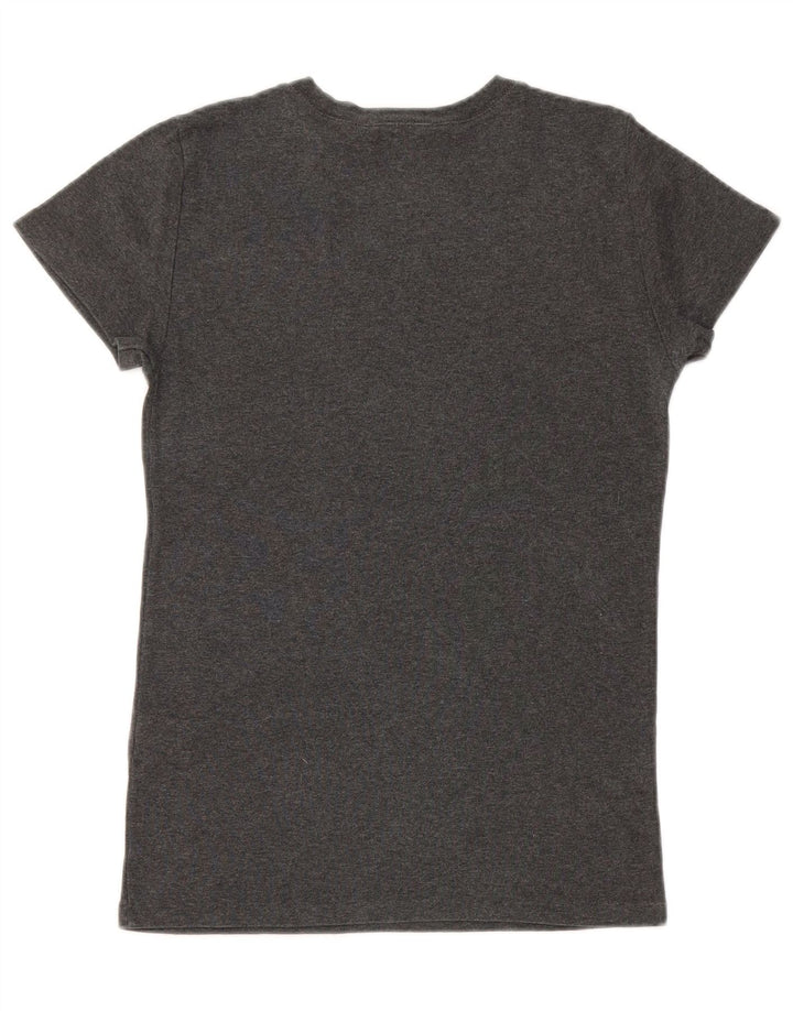 T-shirt da donna Ralph Lauren Top UK 12 cotone grigio medio