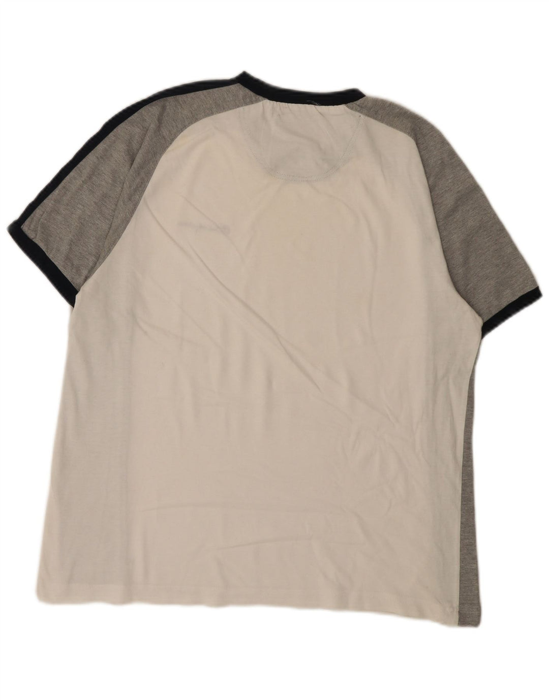 T-shirt da uomo Champion Top Large bianca a blocchi di colore