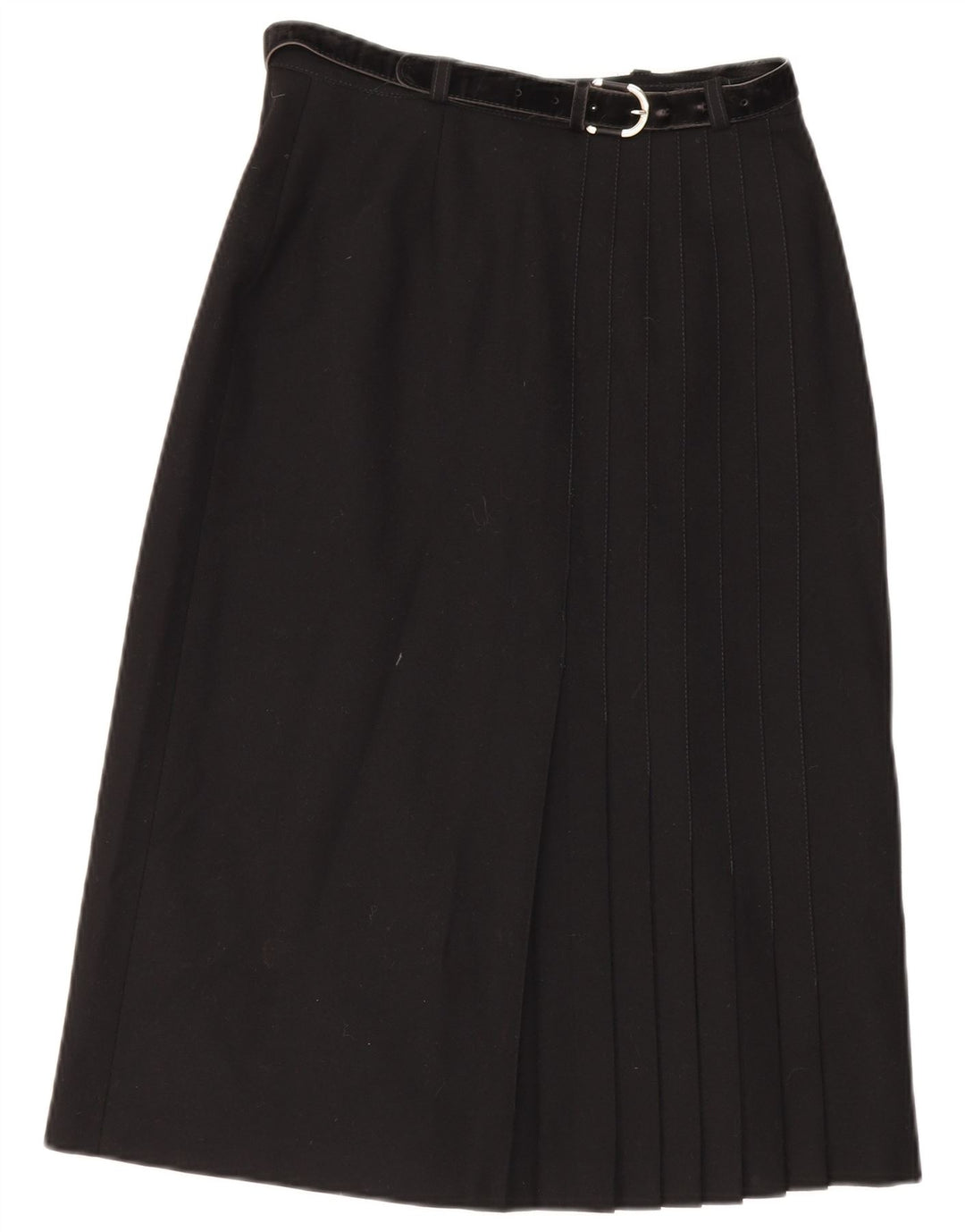 Gonna a trapezio vintage da donna W28 media nera
