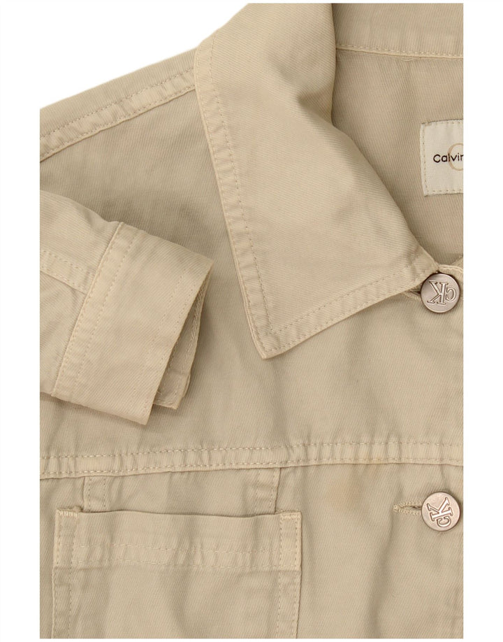 Giacca di jeans da donna Calvin Klein UK 14 Beige medio