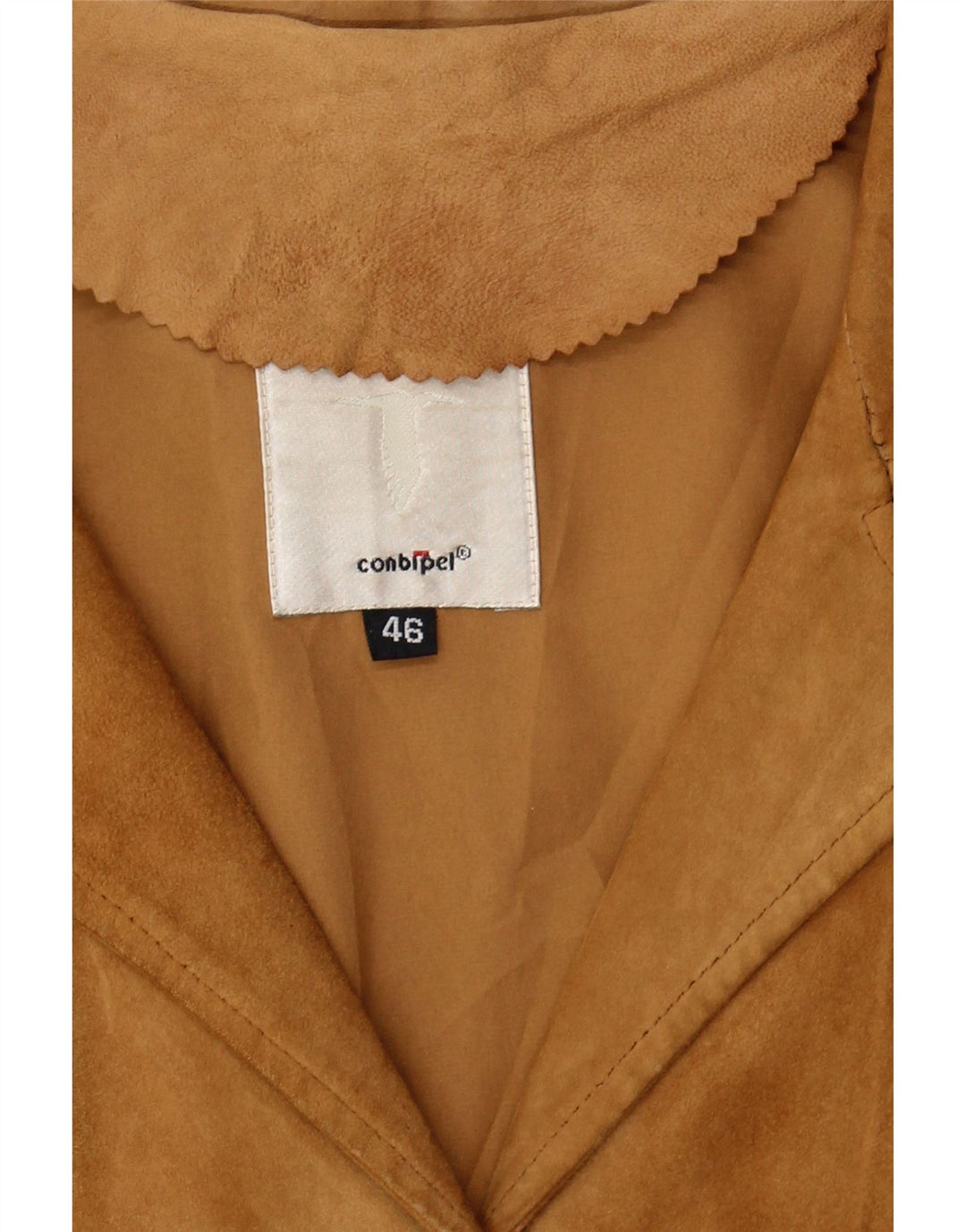 CONBIPEL Womens Suede Jacket IT 46 Large Brown Leather Vintage Conbipel and Second-Hand Conbipel from Messina Hembry 