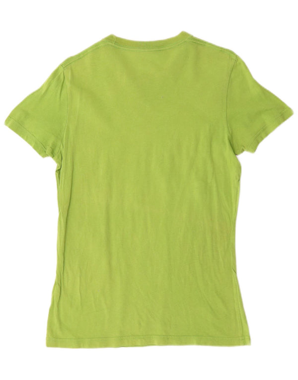 T-shirt grafica da uomo Hollister Top Small in cotone verde