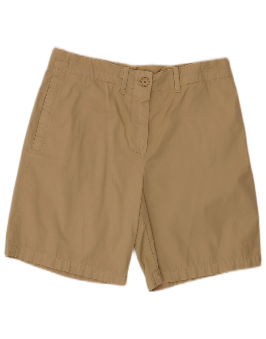 Pantaloncini chino da donna Lacoste UK 8 piccoli W30 cotone beige
