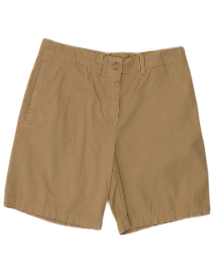 Pantaloncini chino da donna Lacoste UK 8 piccoli W30 cotone beige