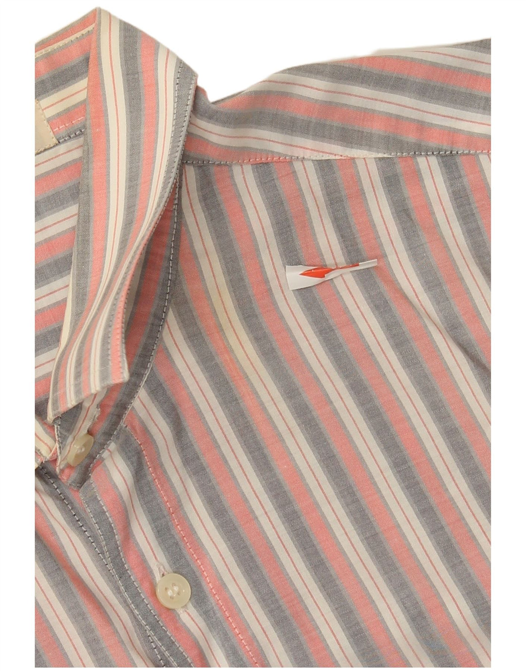 Camicia vintage da uomo taglia 40 a righe rosa medio
