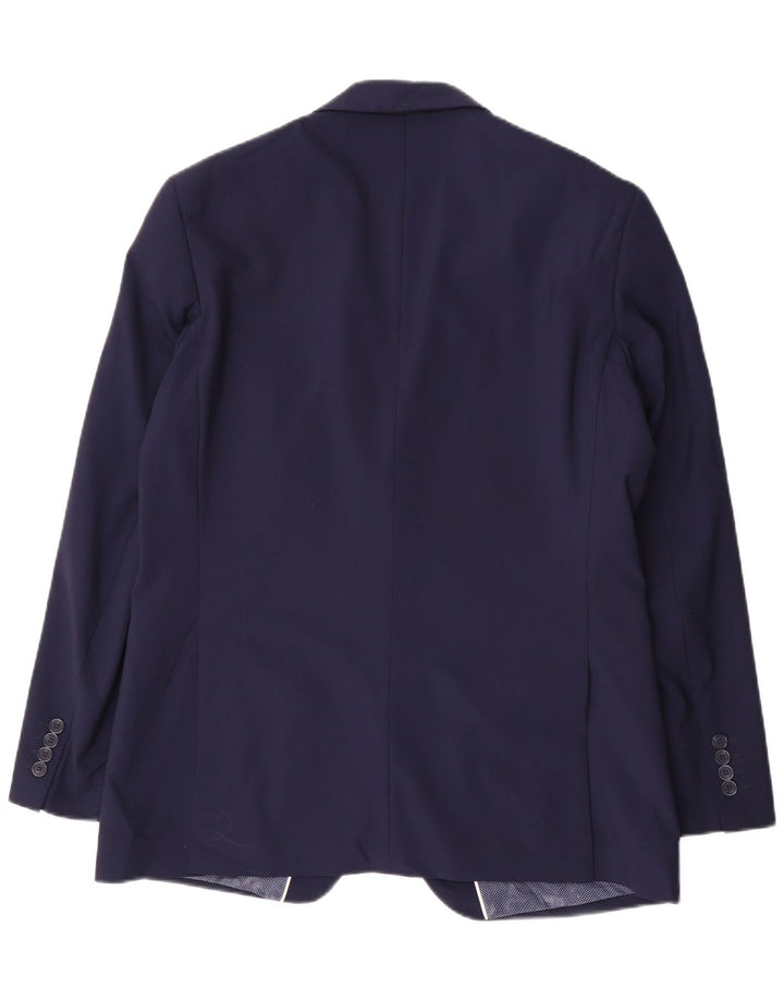 Giacca blazer a 2 bottoni da uomo Marks & Spencer UK 42 grande blu navy