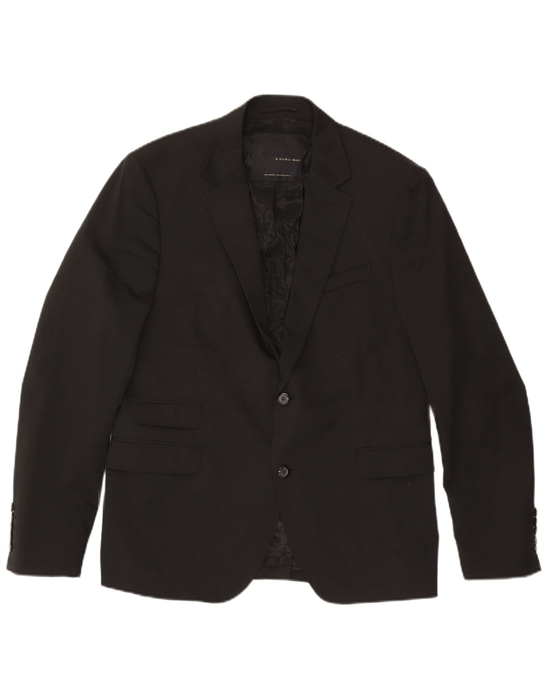 Giacca blazer a 2 bottoni da uomo Zara IT 54 2XL poliestere nero