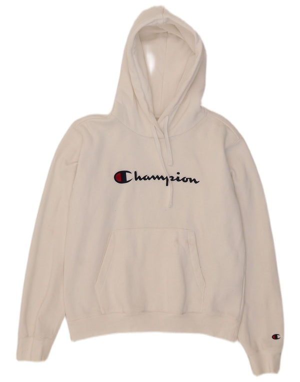 Maglione con cappuccio grafico da donna Champion UK 14 Cotone bianco medio