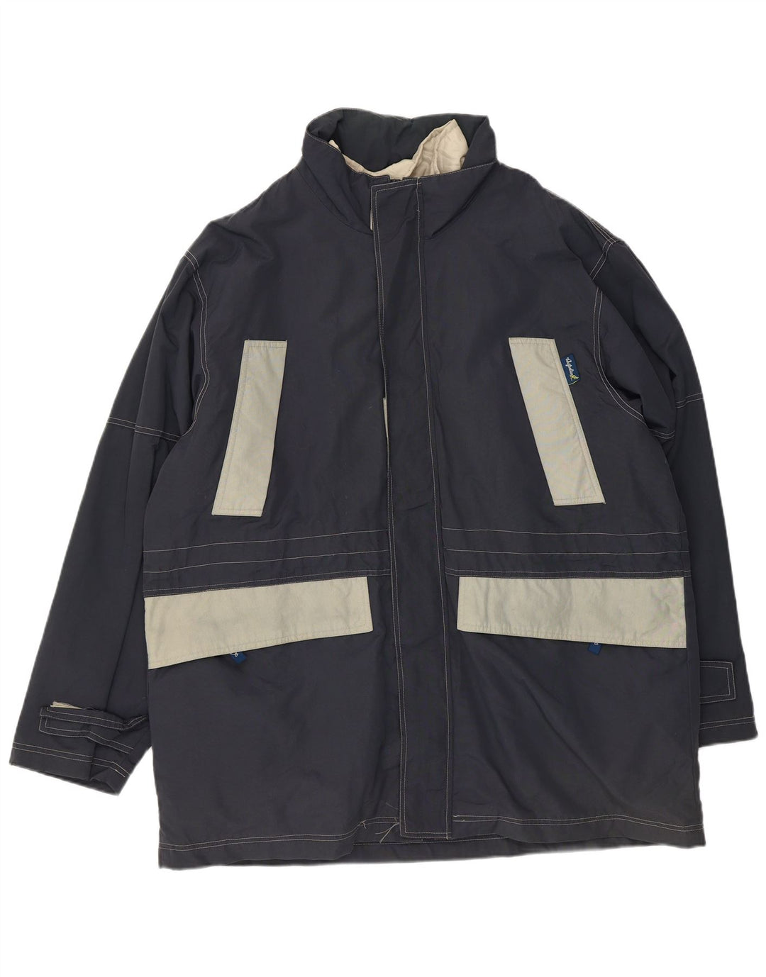 Cappotto giacca a vento da uomo AUSTRALIAN L'ALPINA UK 42 XL Poliestere blu navy